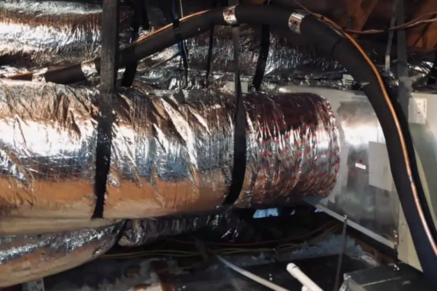 Insulated attic ductwork